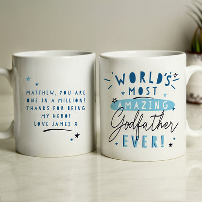Personalised World's Most Amazing Godfather Mug - image 3