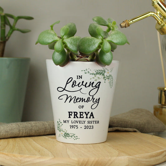 Personalised In Loving Memory Plant Pot from Heartfelt Gifts