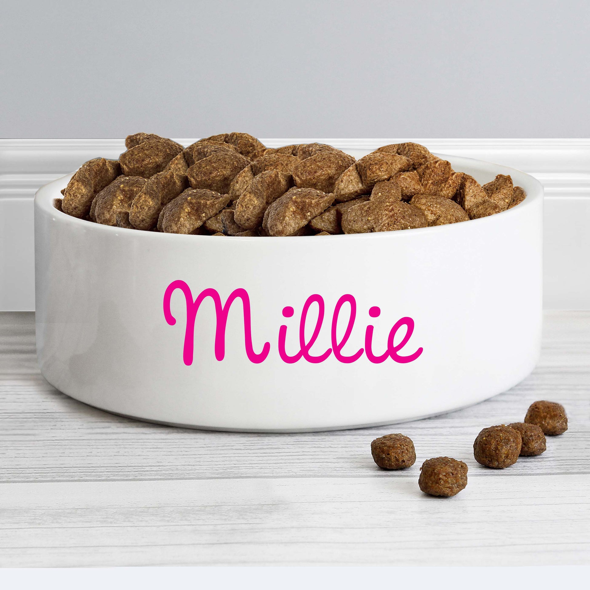 Personalised Pink Name 15cm Medium Pet Bowl from Heartfelt Gifts