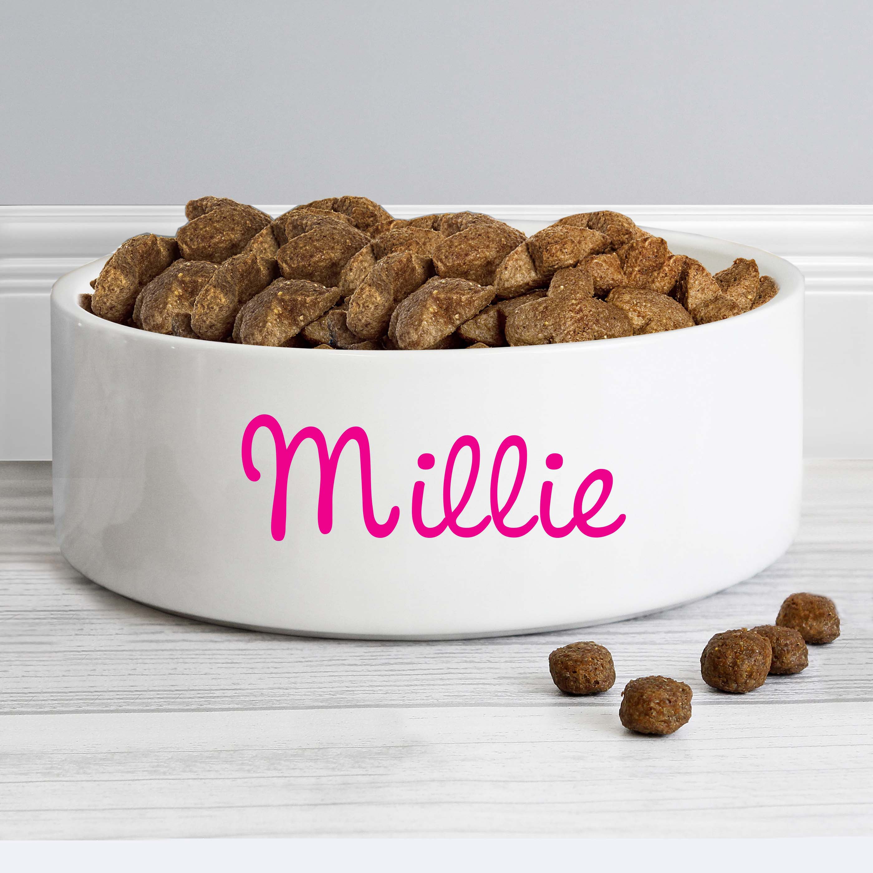 Personalised Pink Name 15cm Medium Pet Bowl from Heartfelt Gifts
