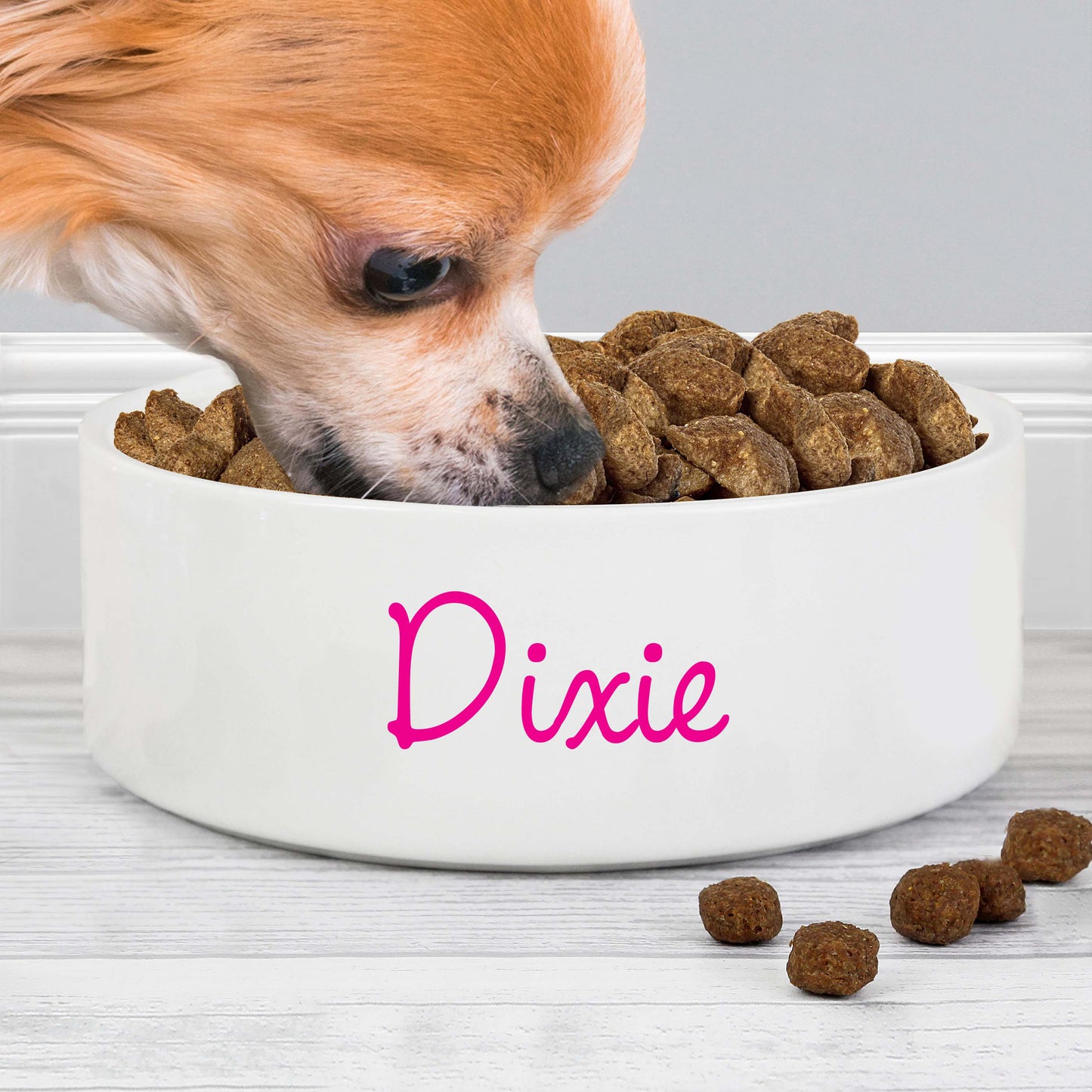 Personalised Pink Name 15cm Medium Pet Bowl - image 4