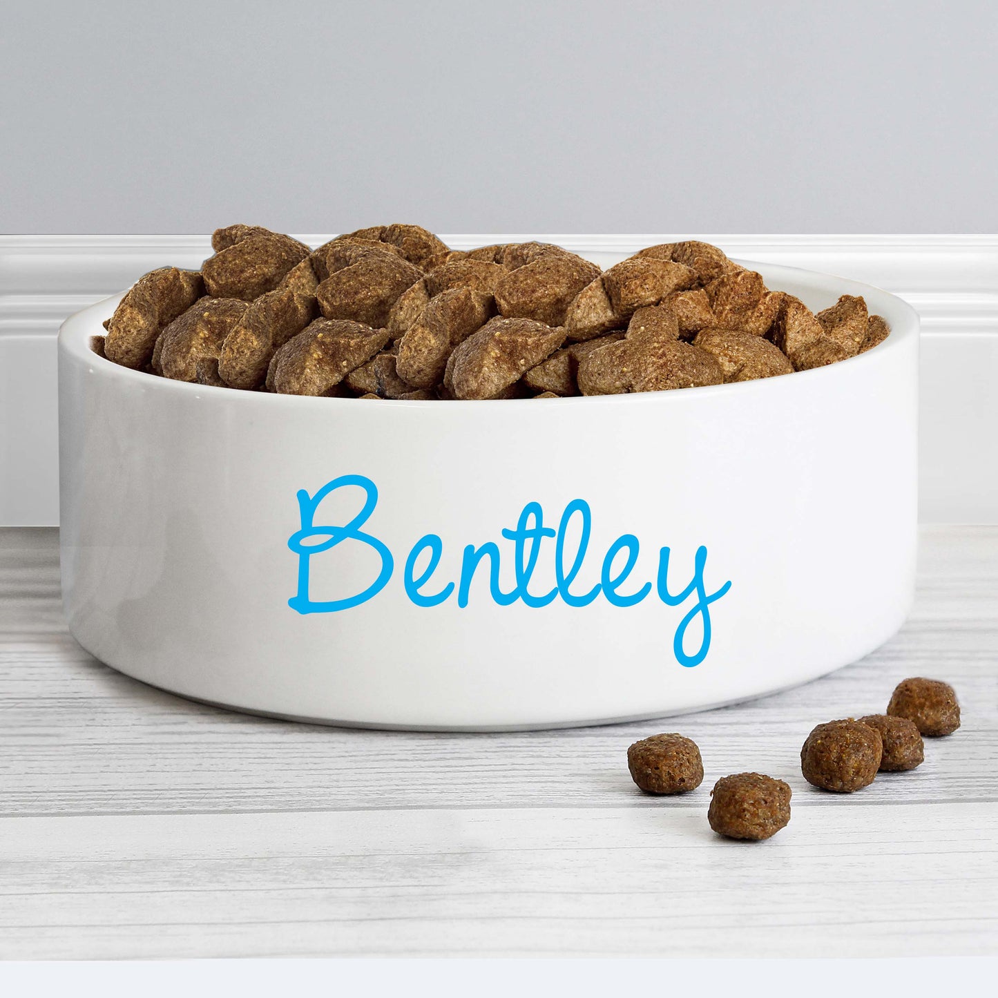 Personalised Blue Name 15cm Medium Pet Bowl from Heartfelt Gifts
