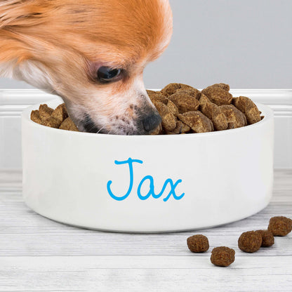 Personalised Blue Name 15cm Medium Pet Bowl - image 2