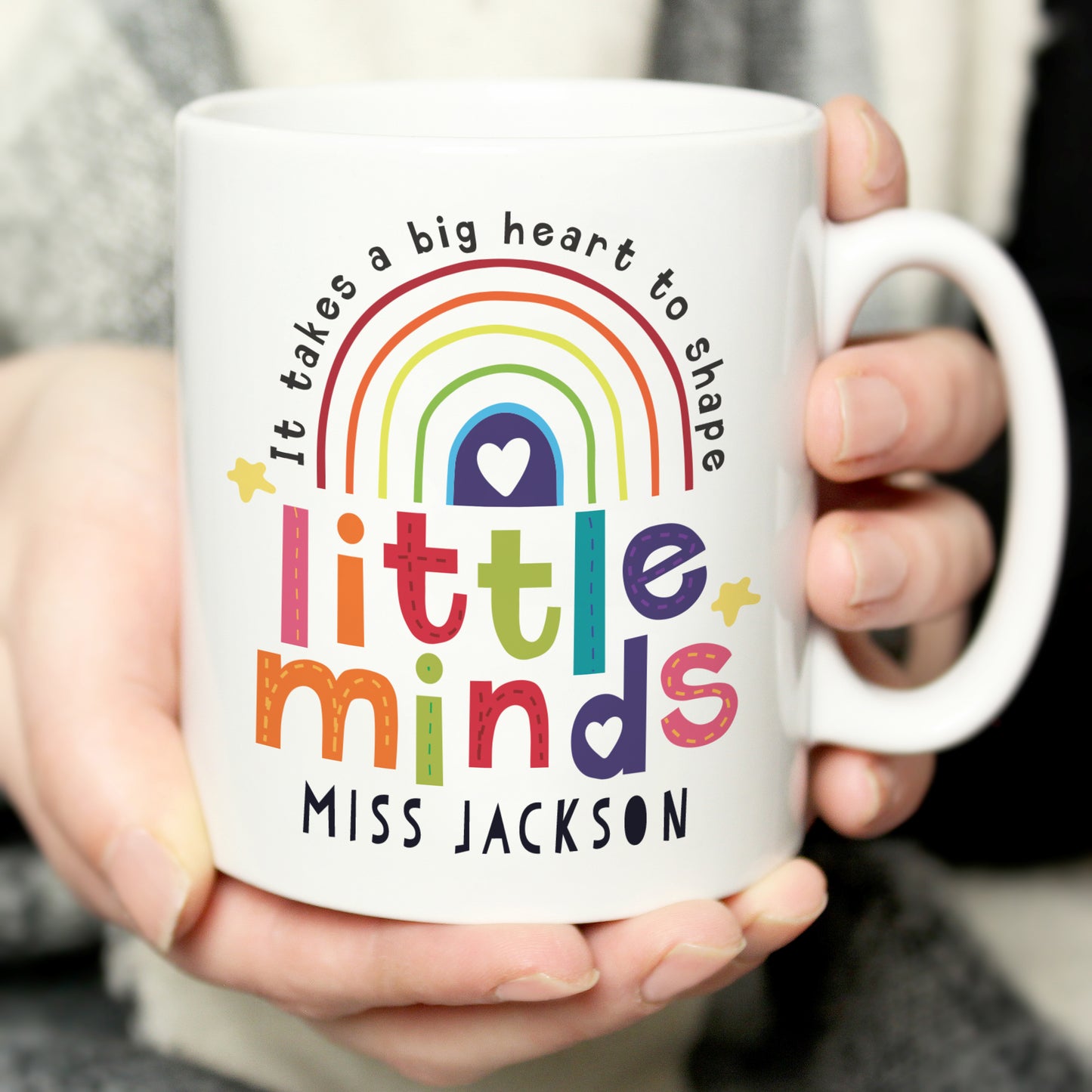 Personalised Shape Little Minds Mug from Heartfelt Gifts
