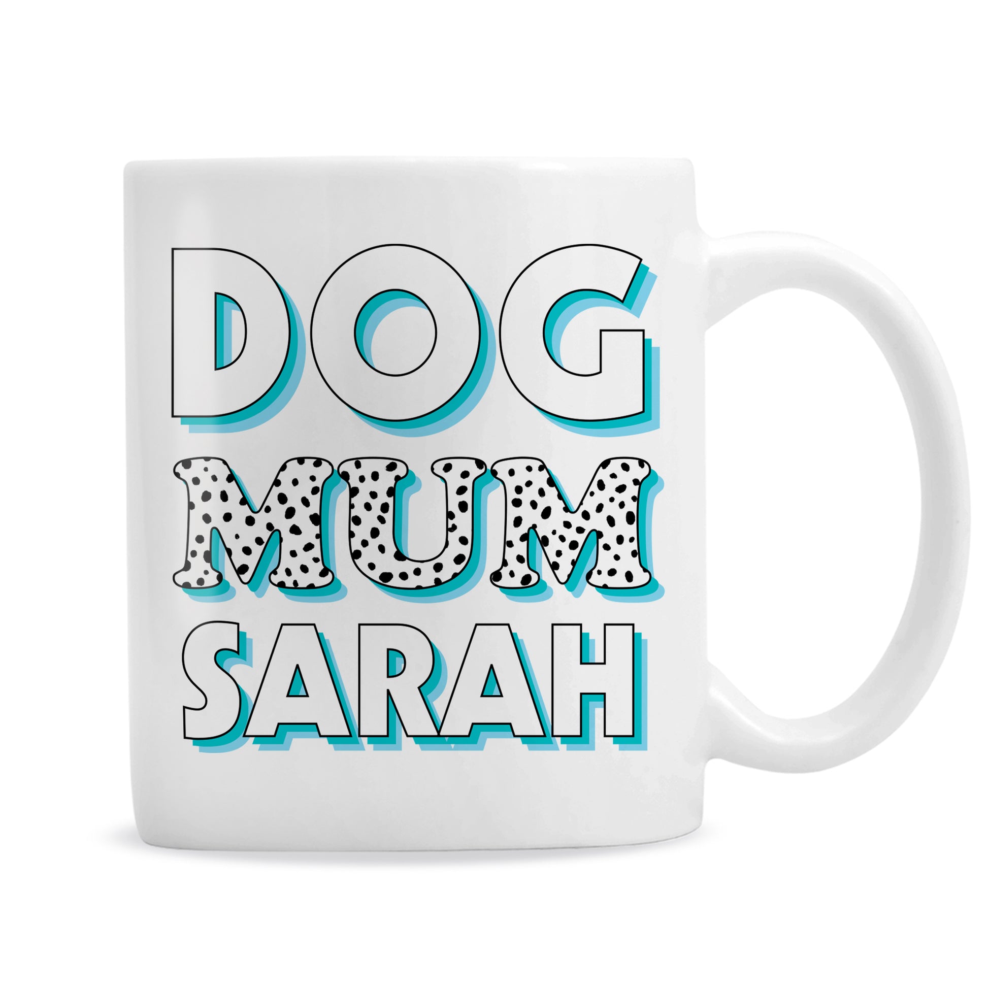 Personalised Dog Mum Blue Spots Mug - image 5
