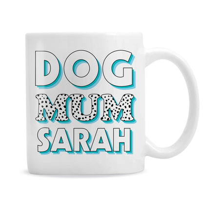 Personalised Dog Mum Blue Spots Mug - image 5