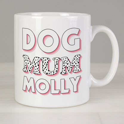 Personalised Dog Mum Pink Spots Mug - image 3