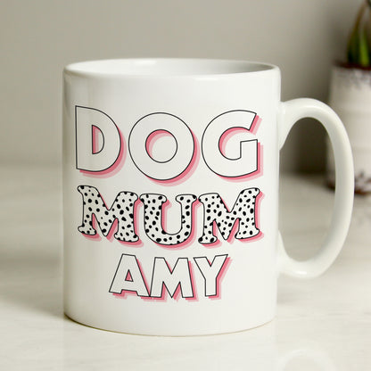 Personalised Dog Mum Pink Spots Mug - image 4