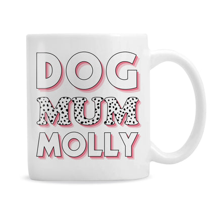 Personalised Dog Mum Pink Spots Mug - image 5