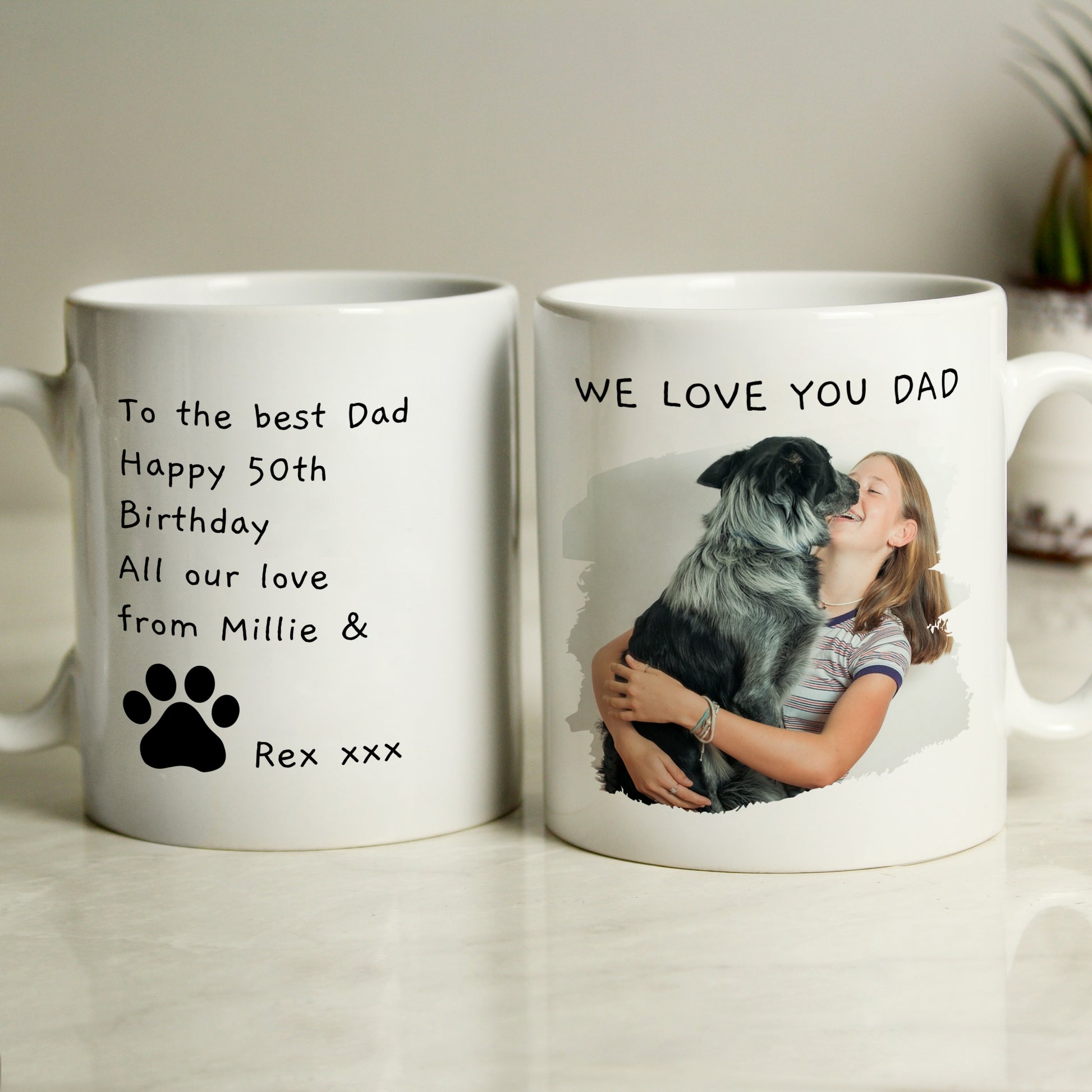 Personalised Free Text Pet Photo Upload Mug - image 2