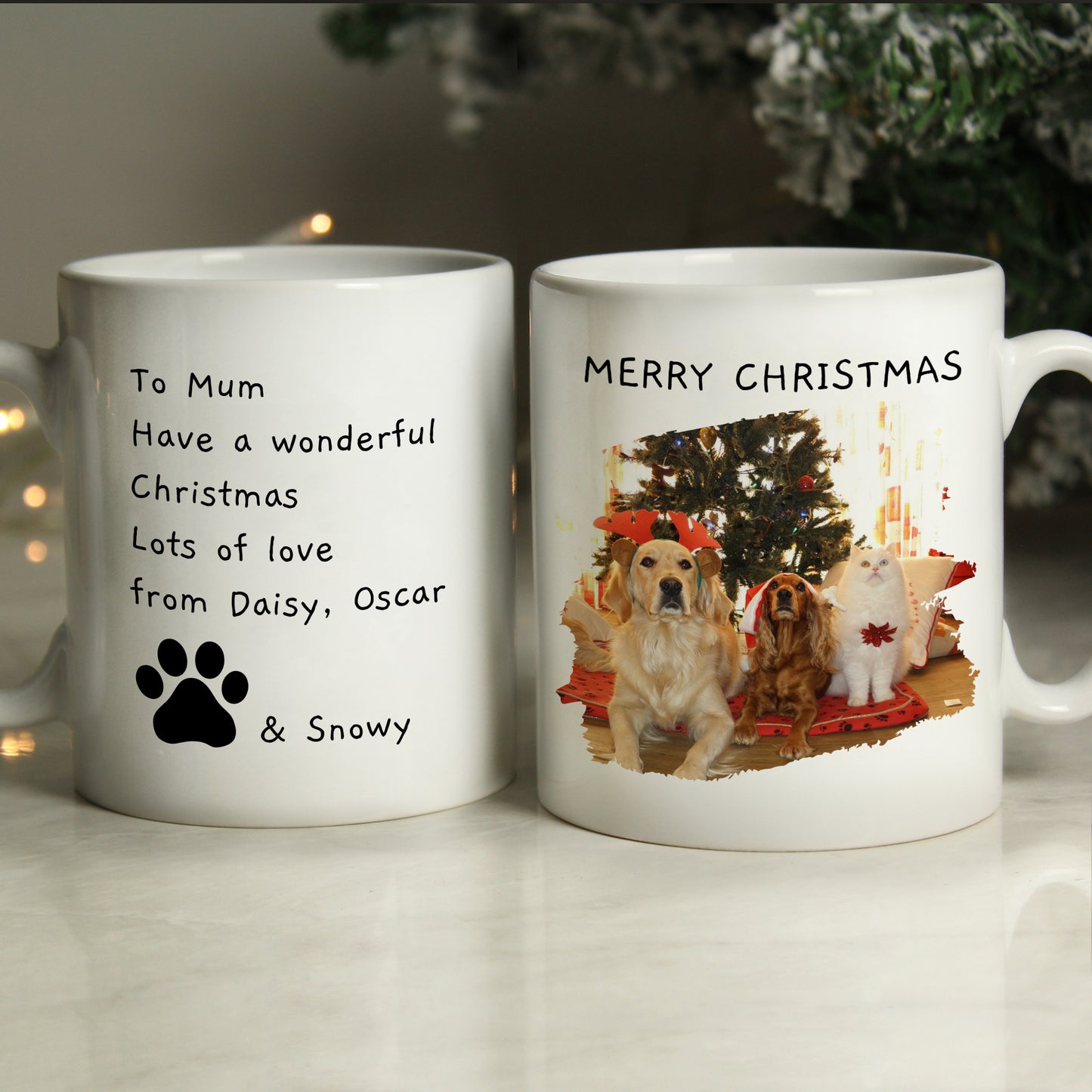 Personalised Free Text Pet Photo Upload Mug - image 4