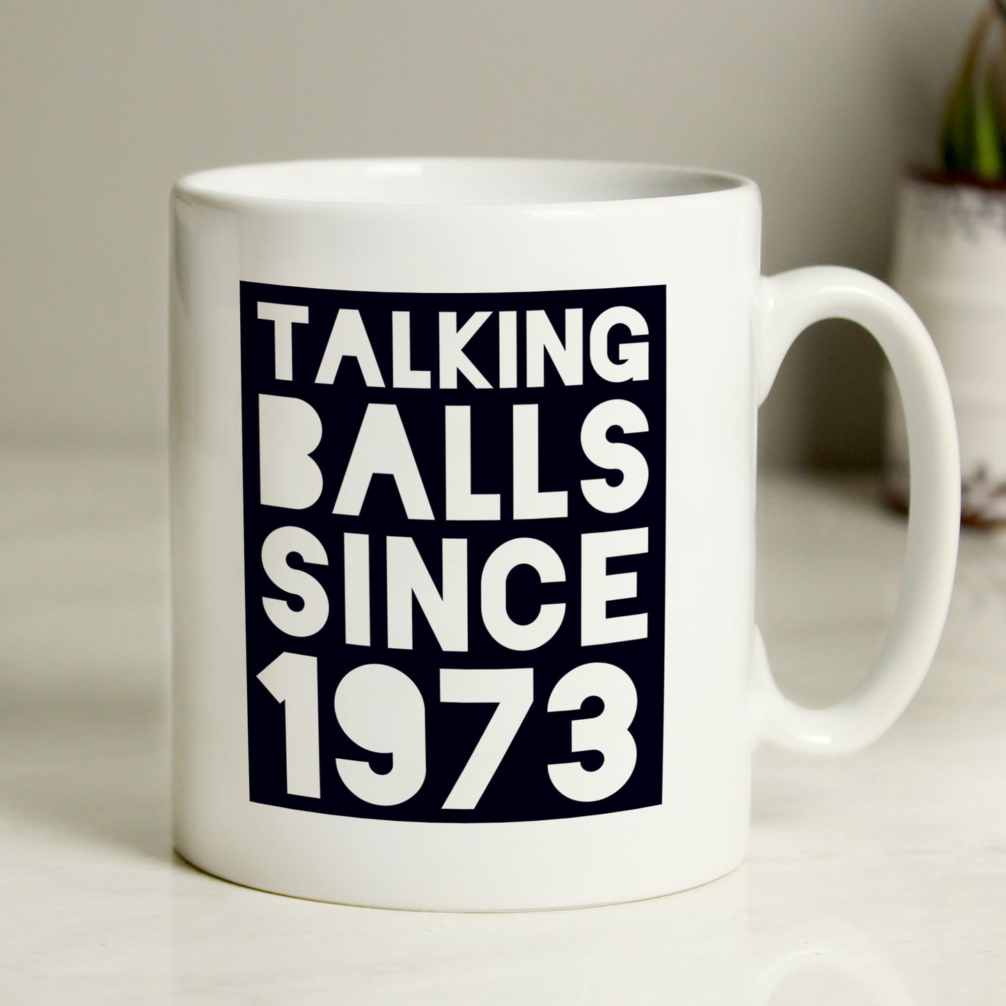 Personalised Talking Balls Since Mug from Heartfelt Gifts