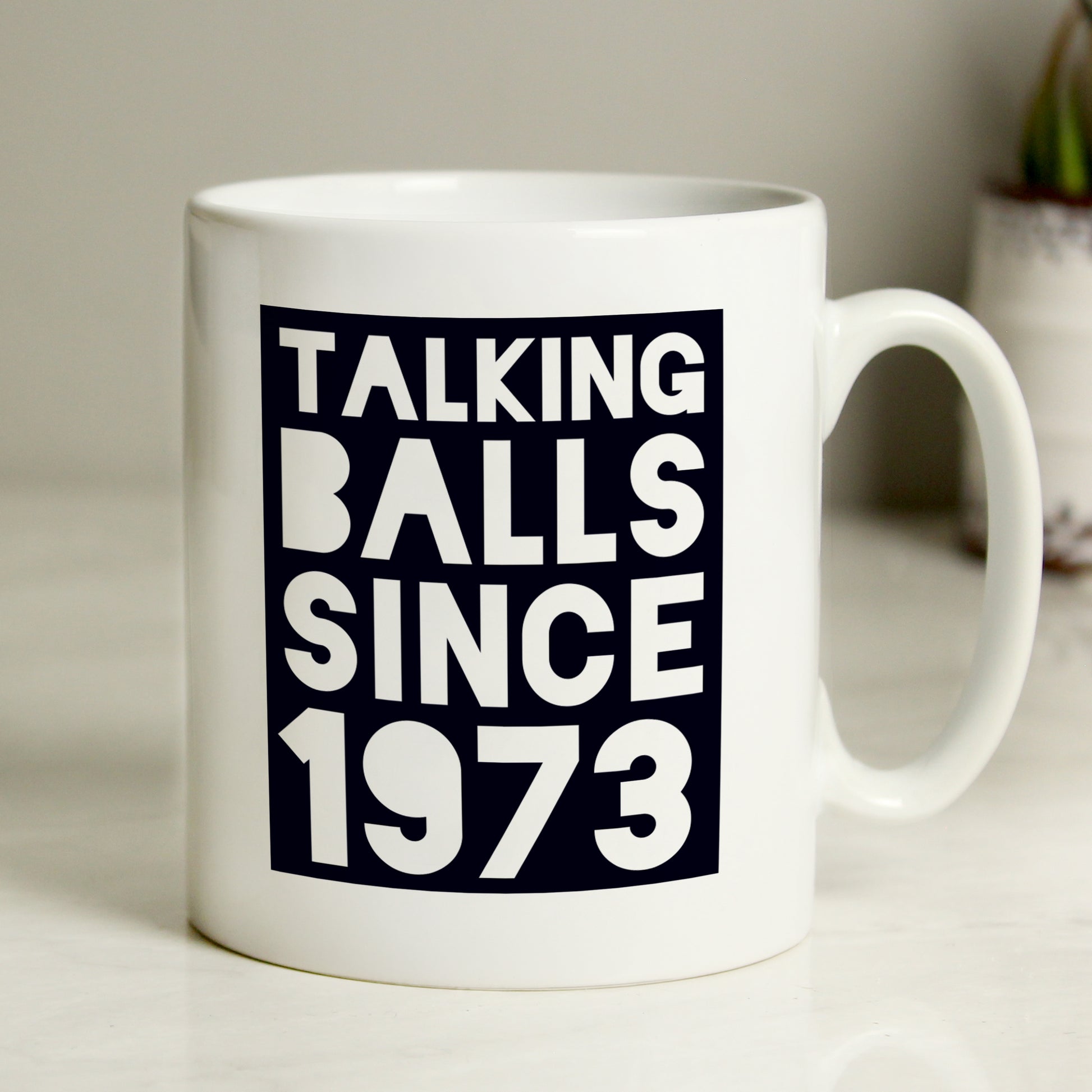 Personalised Talking Balls Since Mug from Heartfelt Gifts