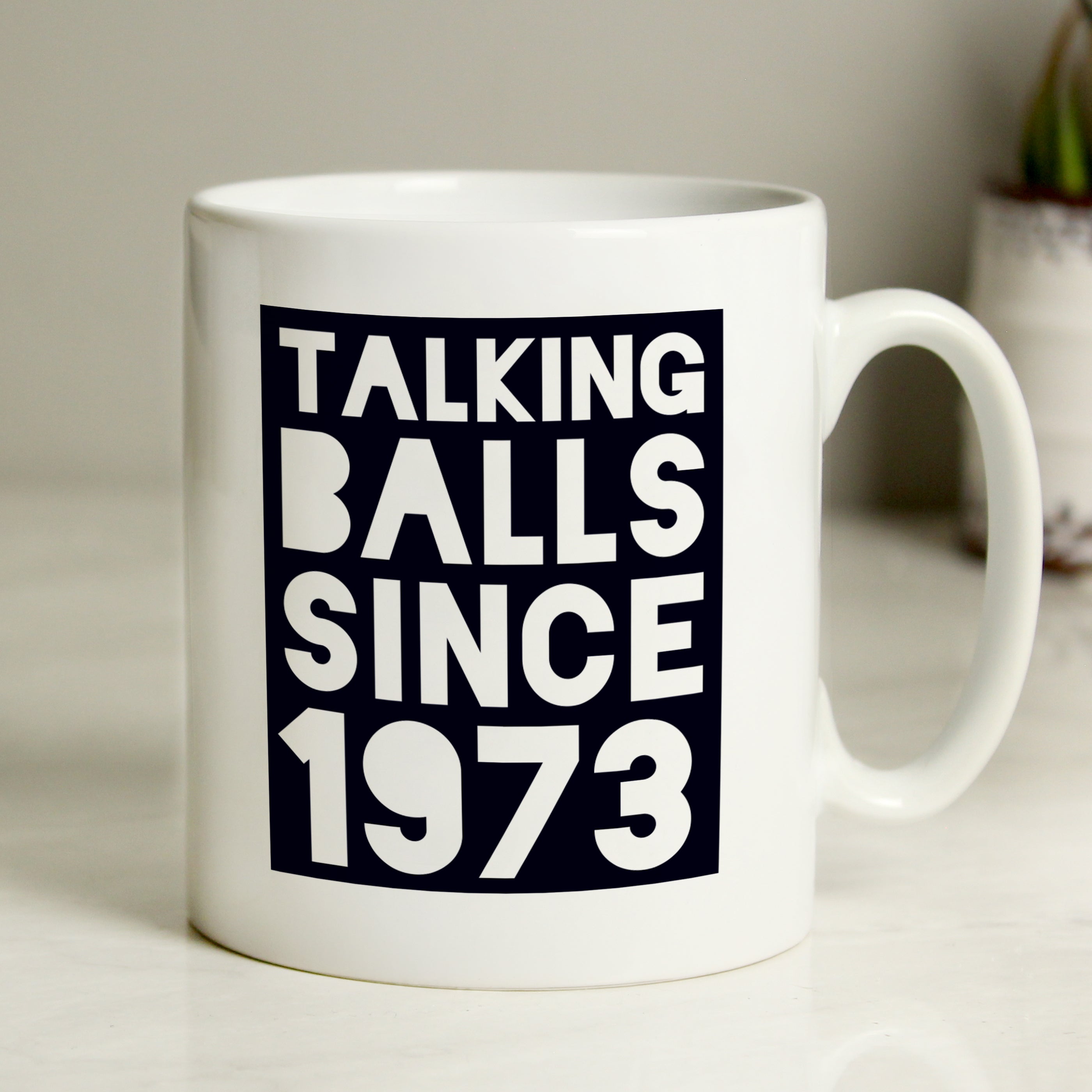 Personalised Talking Balls Since Mug from Heartfelt Gifts