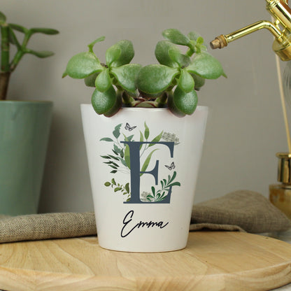 Personalised Botanical Plant Pot from Heartfelt Gifts
