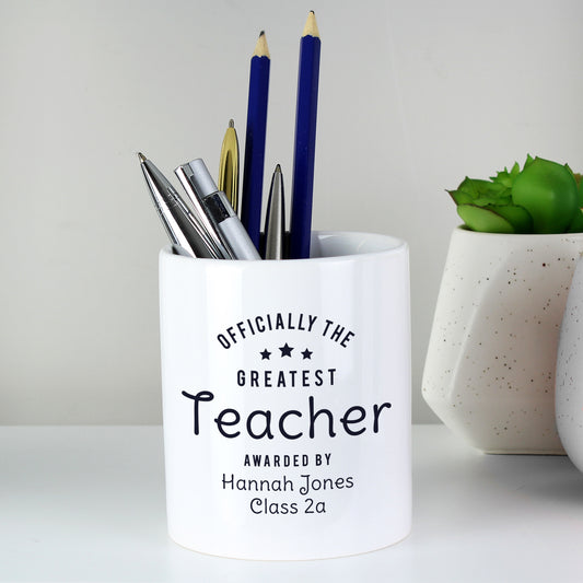Personalised Officially The Greatest Ceramic Storage Pot from Heartfelt Gifts