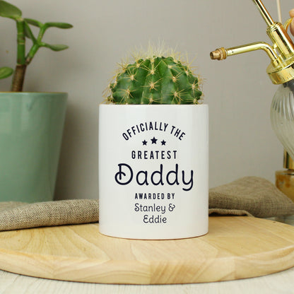 Personalised Officially The Greatest Ceramic Storage Pot - image 2
