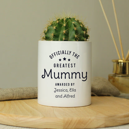 Personalised Officially The Greatest Ceramic Storage Pot - image 4