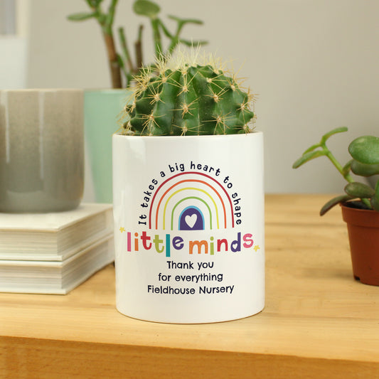 Personalised Shape Little Minds Ceramic Storage Pot from Heartfelt Gifts