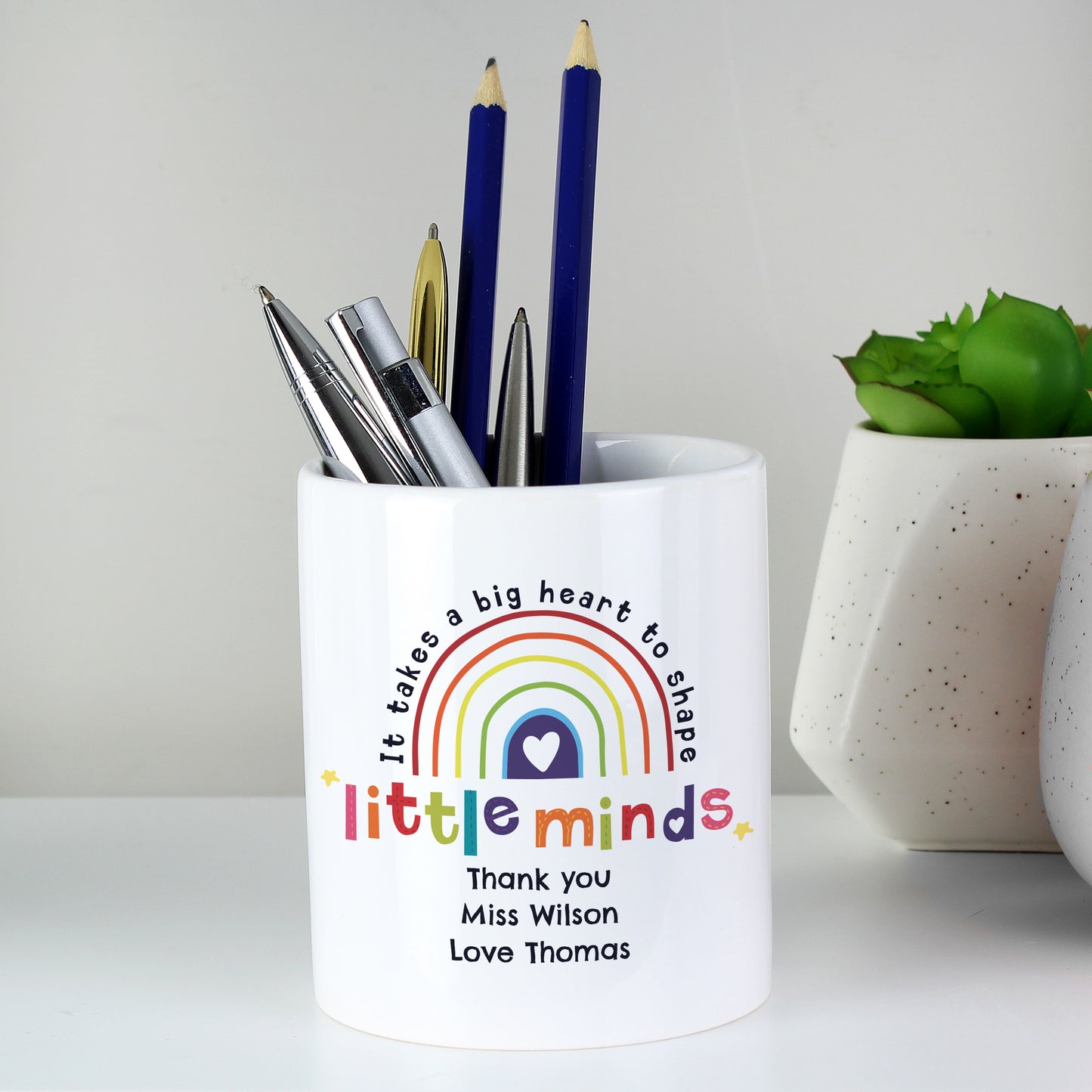 Personalised Shape Little Minds Ceramic Storage Pot - image 2