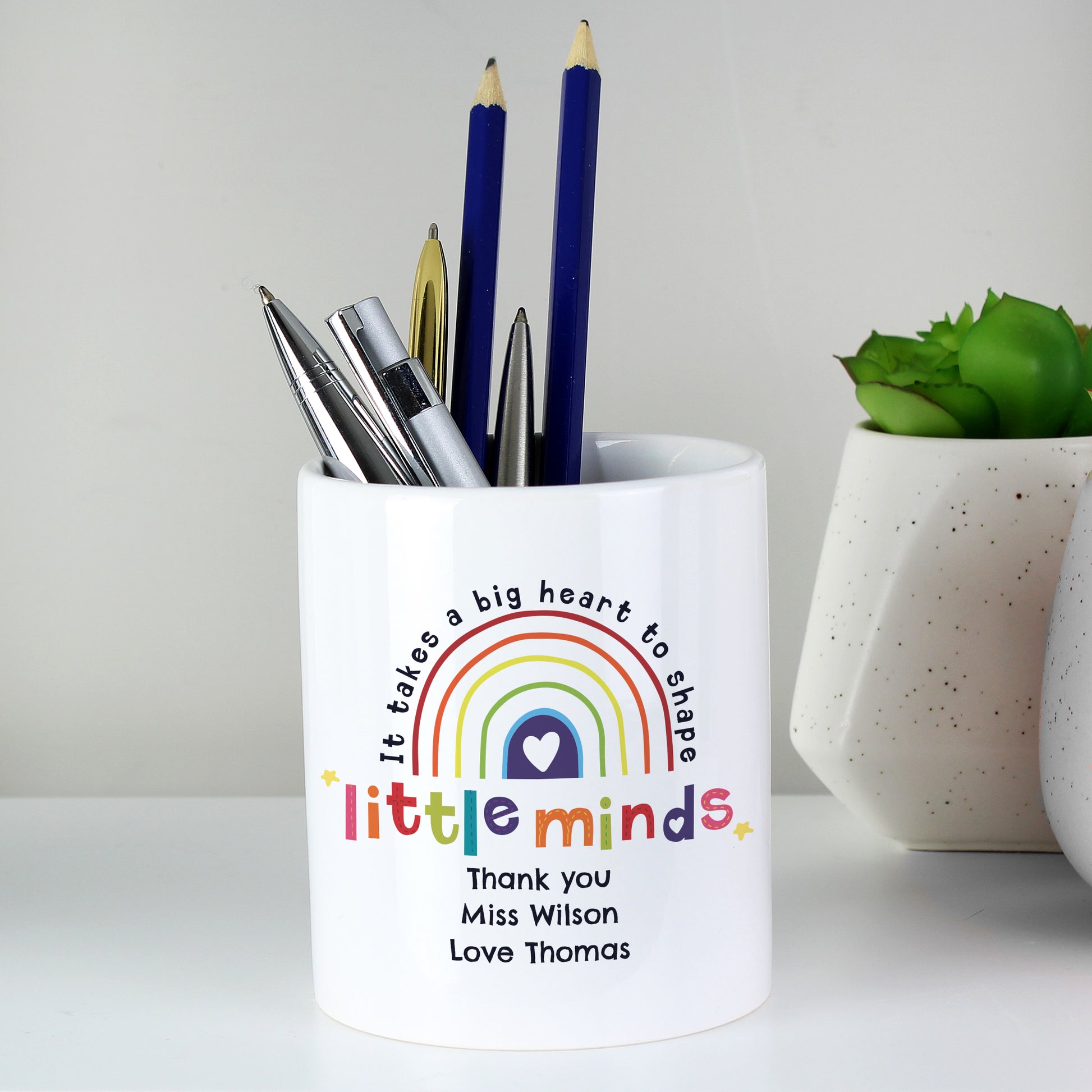 Personalised Shape Little Minds Ceramic Storage Pot - image 2