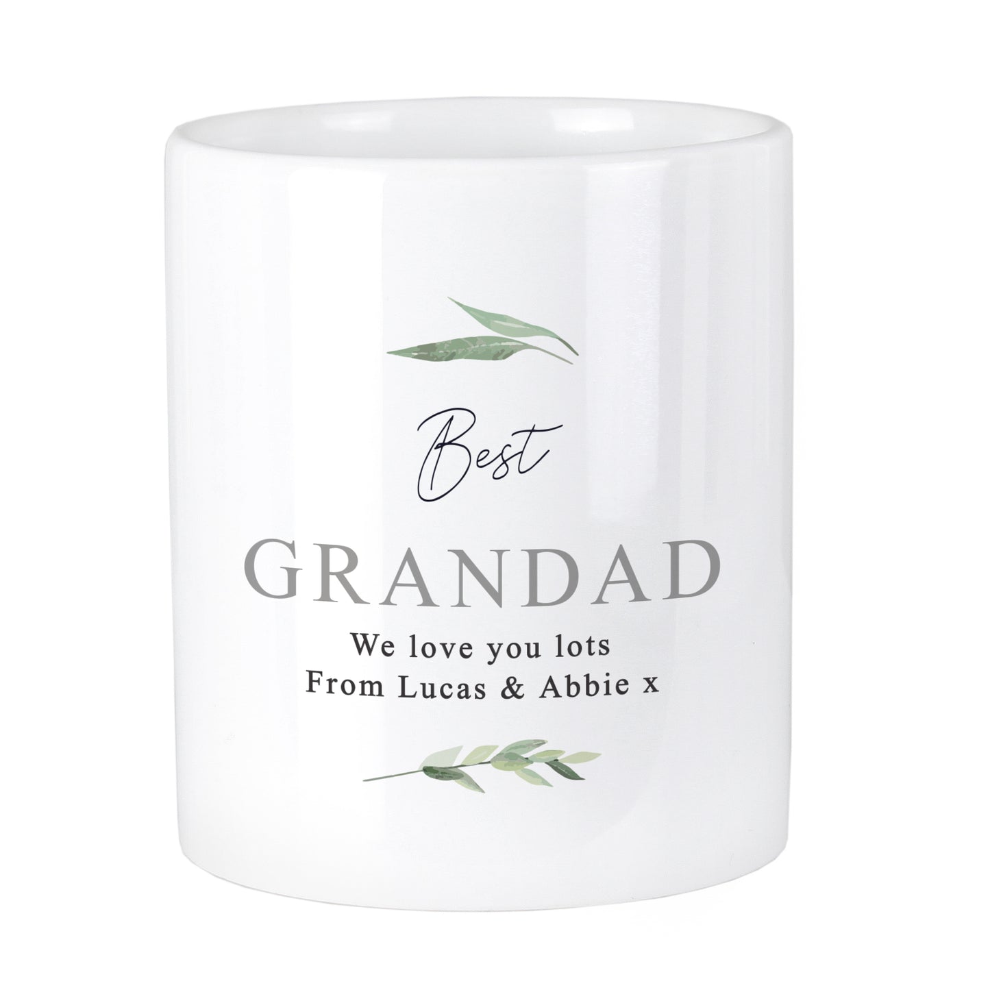 Personalised Free Text Botanical Ceramic Storage Pot - image 5