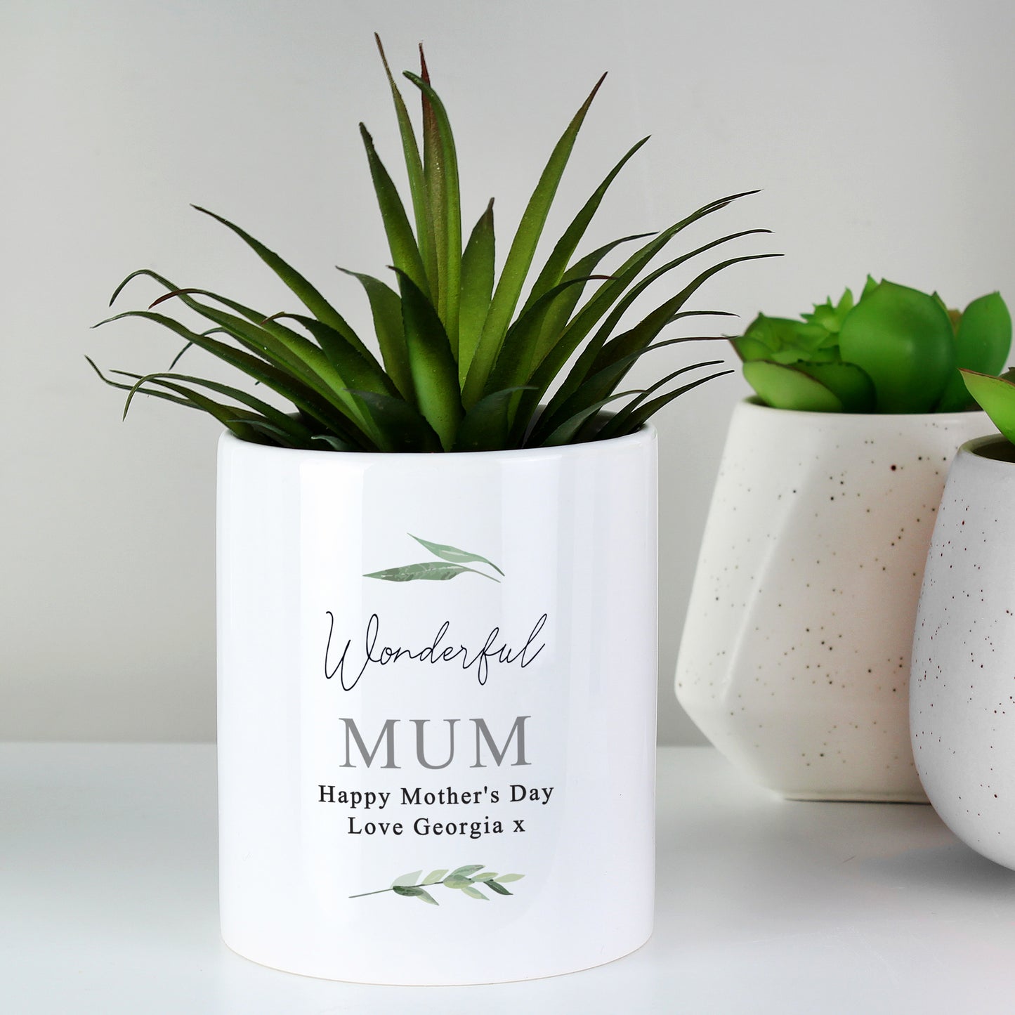 Personalised Free Text Botanical Ceramic Storage Pot - image 6
