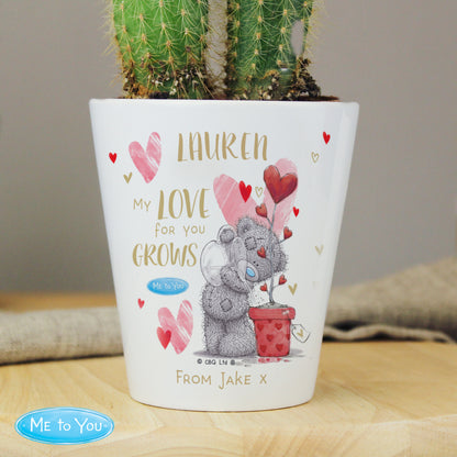 Personalised Me To You Love Grows Plant Pot - image 2