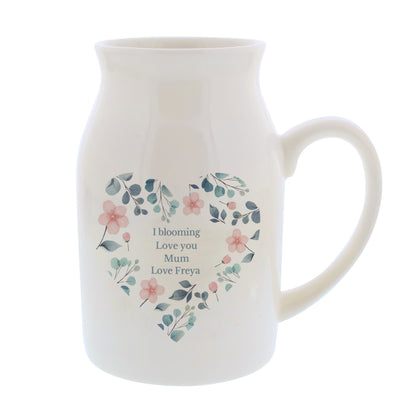 Personalised Floral Heart Flower Jug - image 5