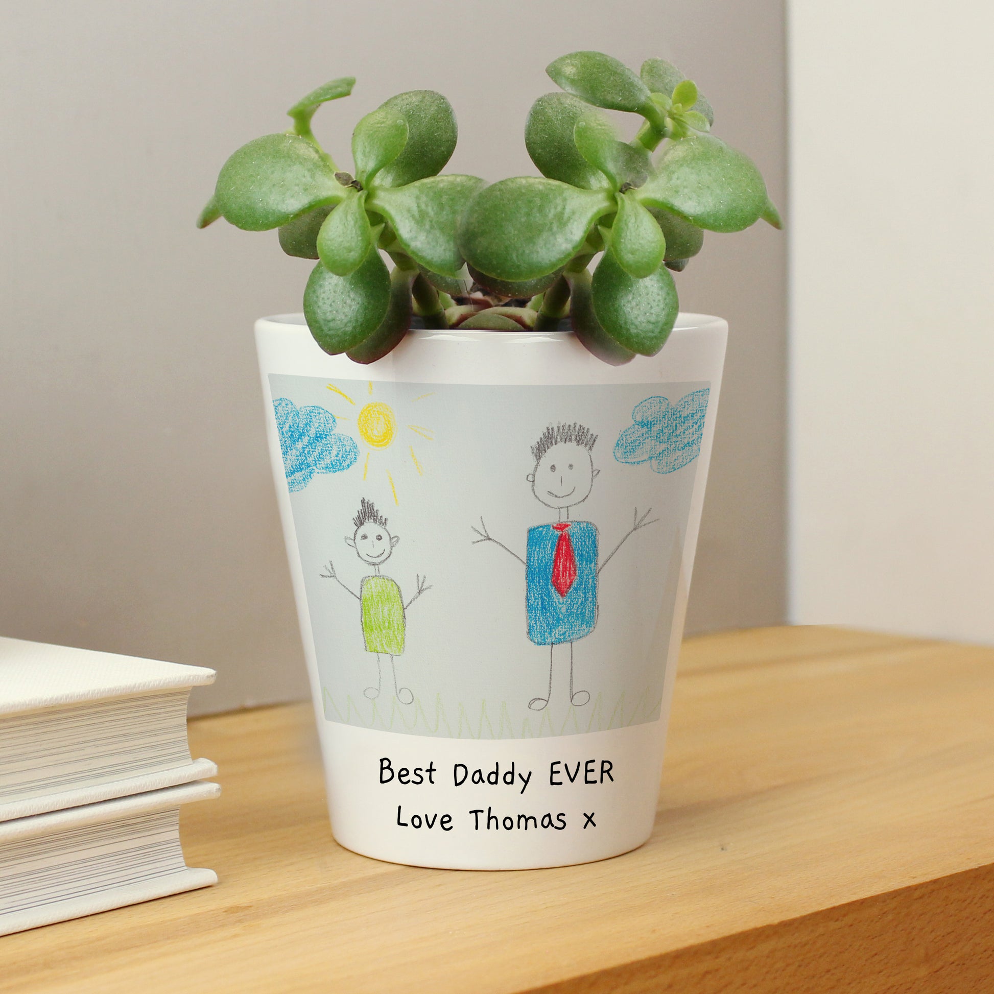 Personalised Childrens Drawing Photo Upload Plant Pot from Heartfelt Gifts