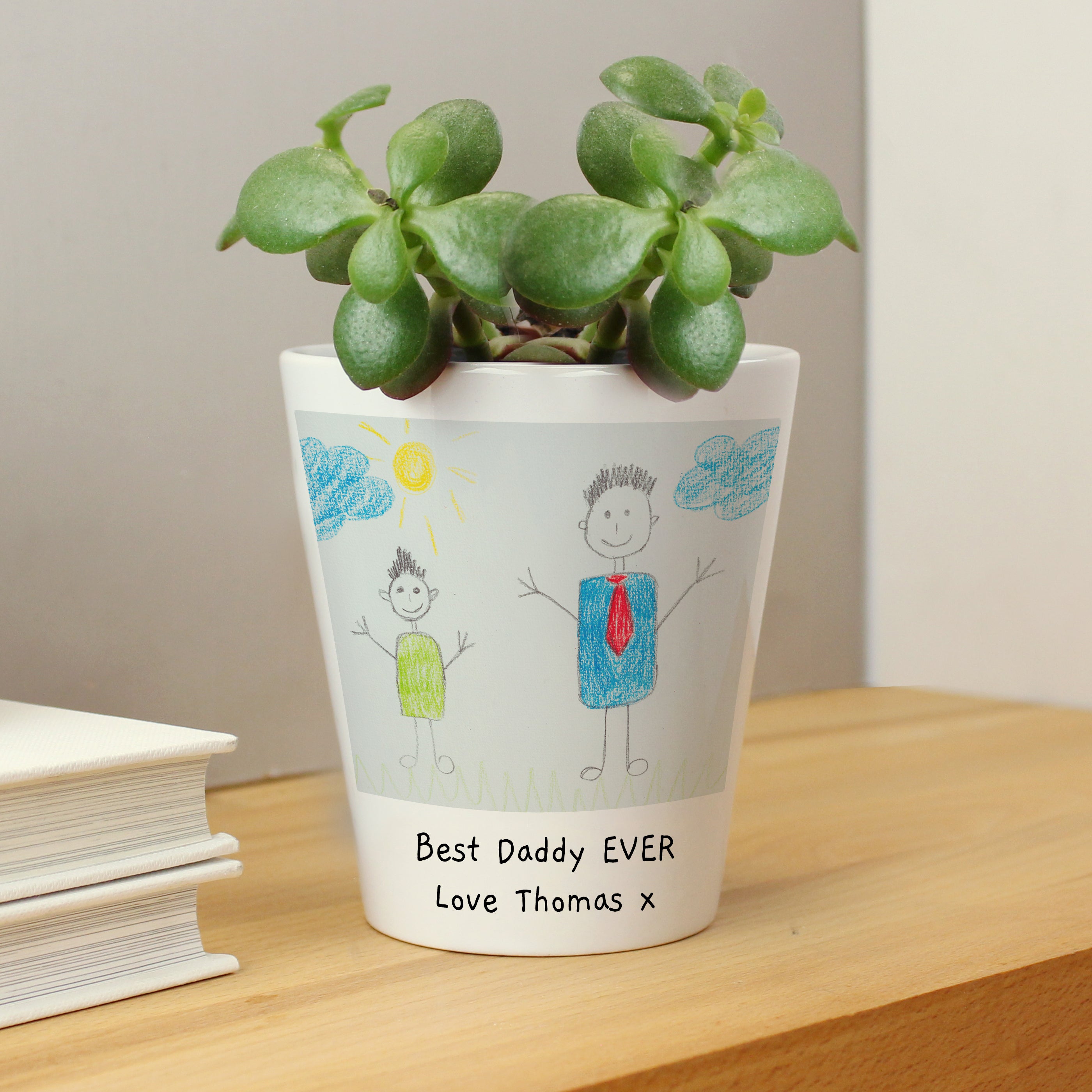 Personalised Childrens Drawing Photo Upload Plant Pot from Heartfelt Gifts