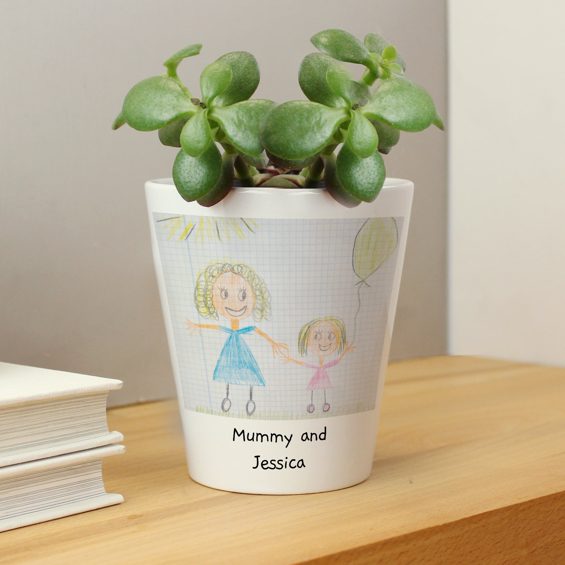 Personalised Childrens Drawing Photo Upload Plant Pot - image 7