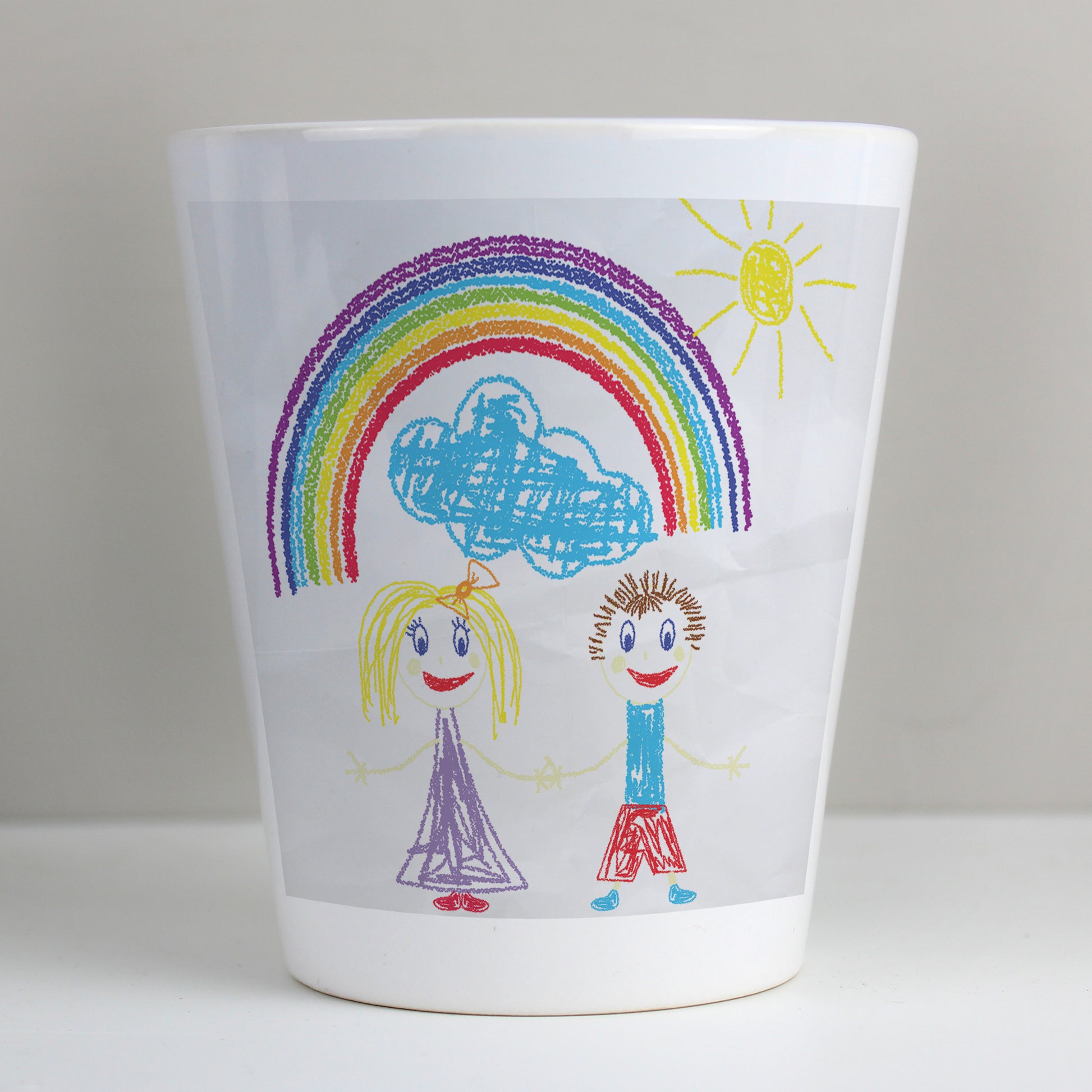 Personalised Childrens Drawing Photo Upload Plant Pot - image 8