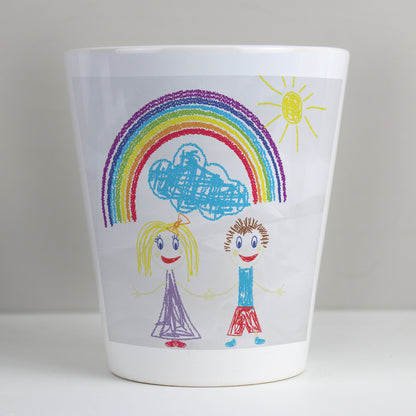 Personalised Childrens Drawing Photo Upload Plant Pot - image 8