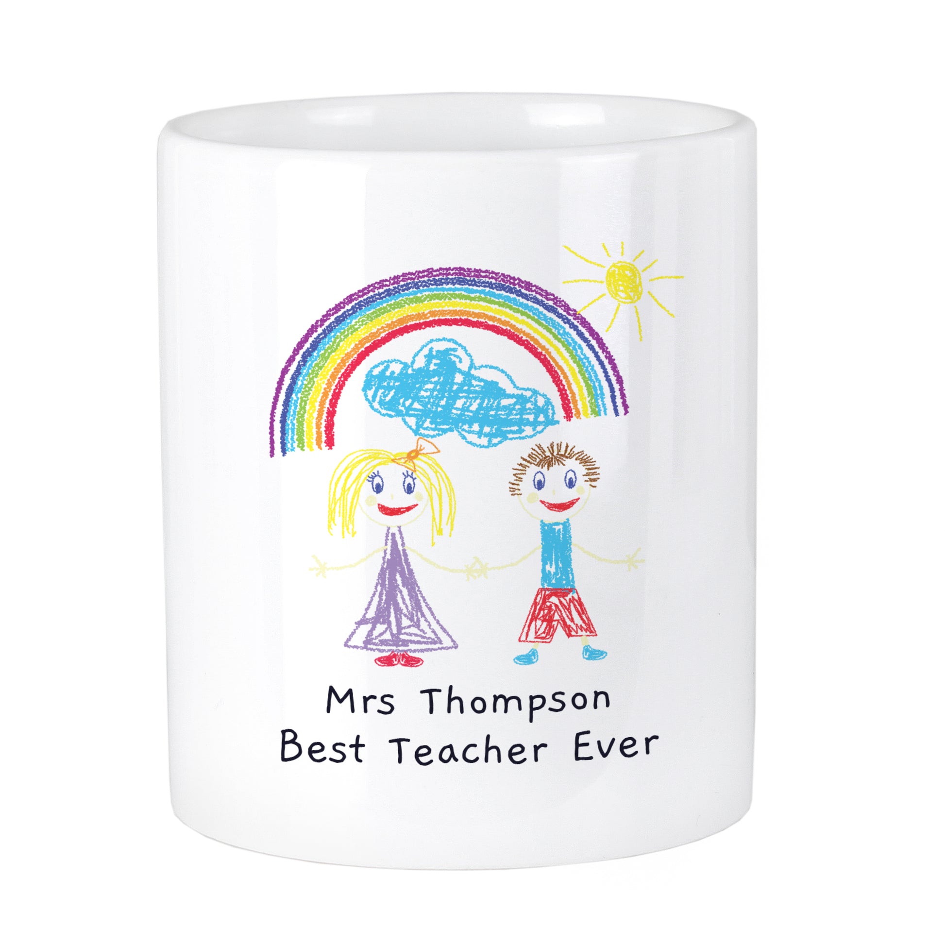 Personalised Childrens Drawing Photo Storage Pot - image 5