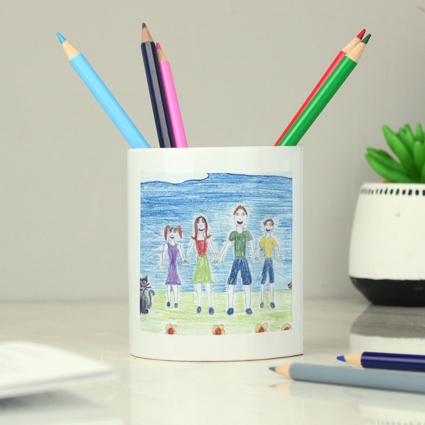 Personalised Childrens Drawing Photo Storage Pot - image 9