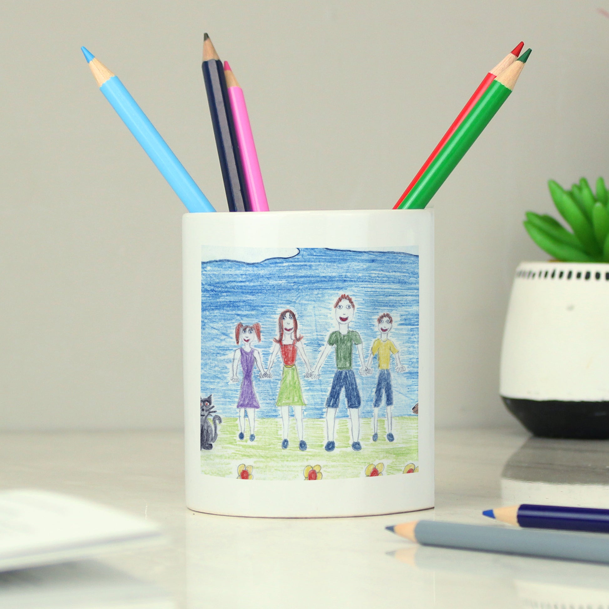 Personalised Childrens Drawing Photo Storage Pot - image 9