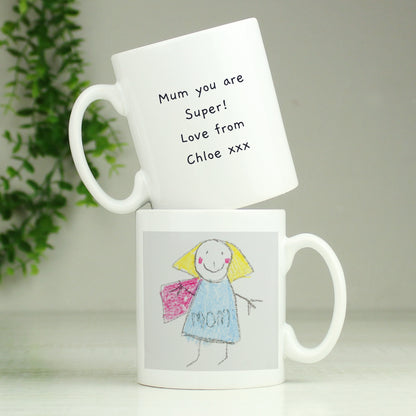 Personalised Childrens Drawing Photo Upload Mug - image 6