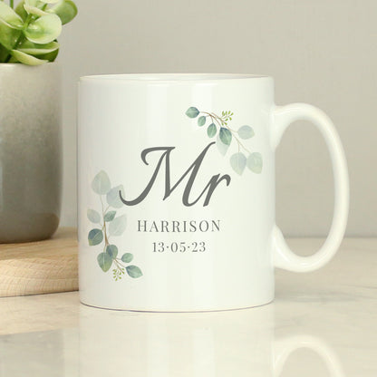 Personalised Botanical Mr Mug - image 2
