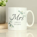 Personalised Botanical Mrs Mug from Heartfelt Gifts