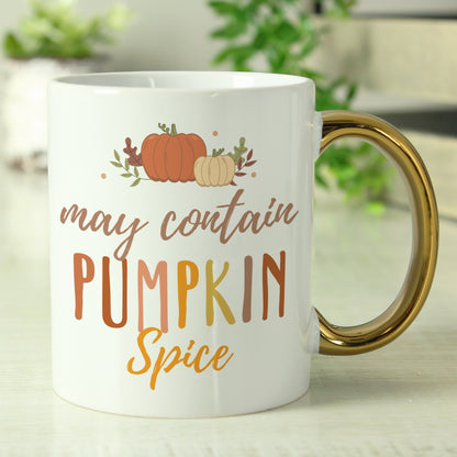 Personalised Pumpkin Spice Gold Handle Mug - image 4