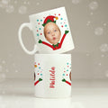 Personalised Photo Upload Christmas Elf Mug from Heartfelt Gifts