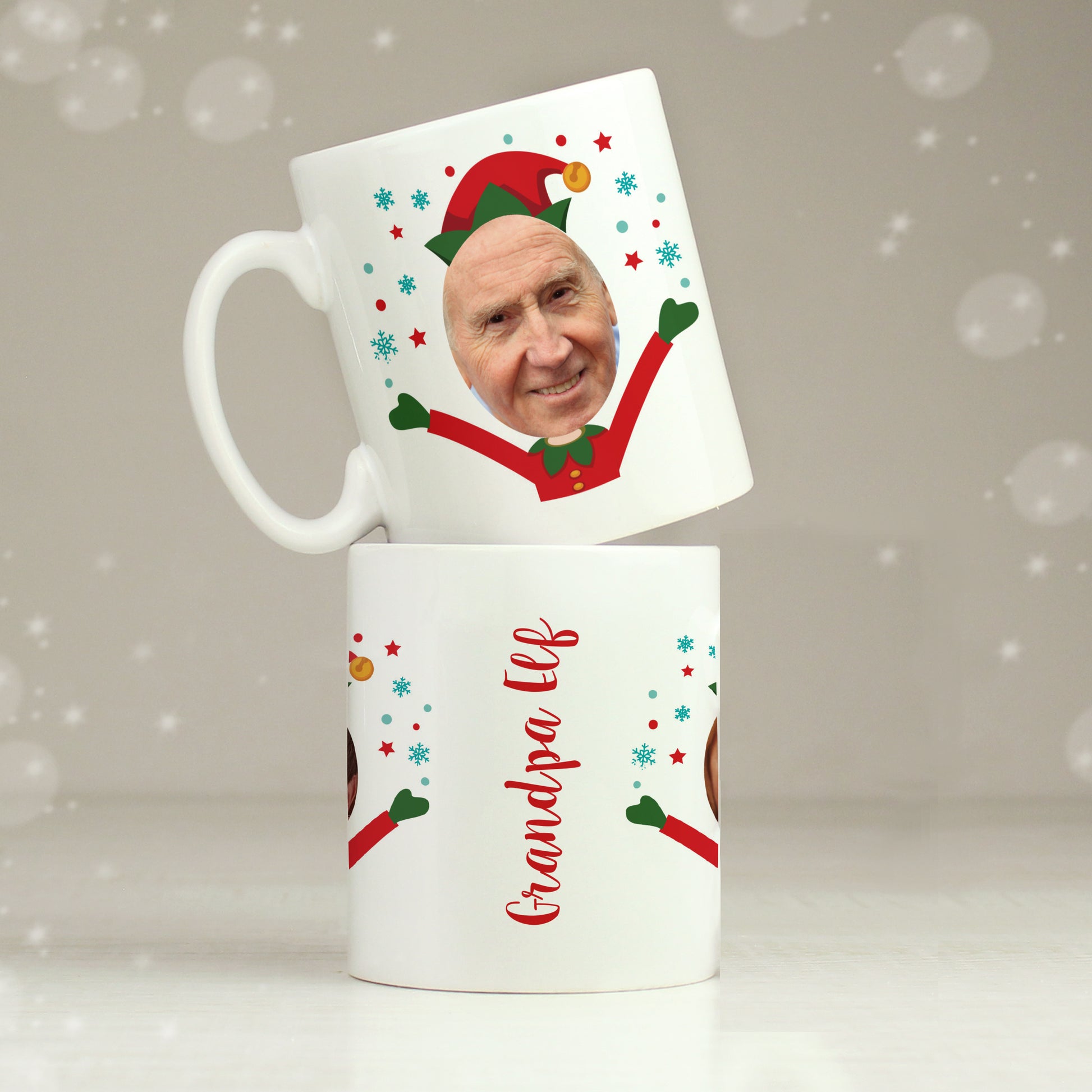 Personalised Photo Upload Christmas Elf Mug - image 7