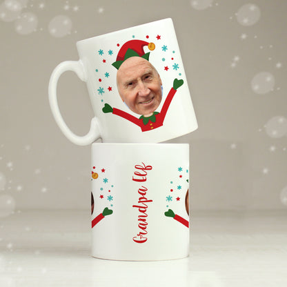 Personalised Photo Upload Christmas Elf Mug - image 7