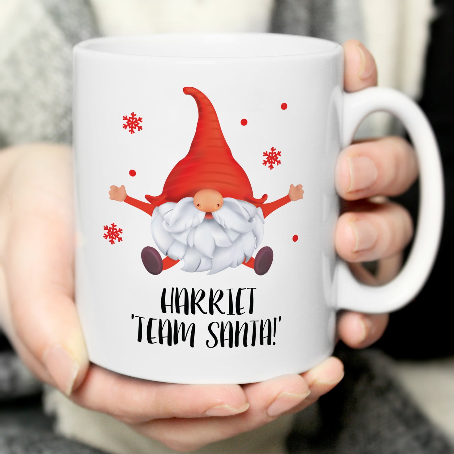Personalised Red Gonk Christmas Mug from Heartfelt Gifts