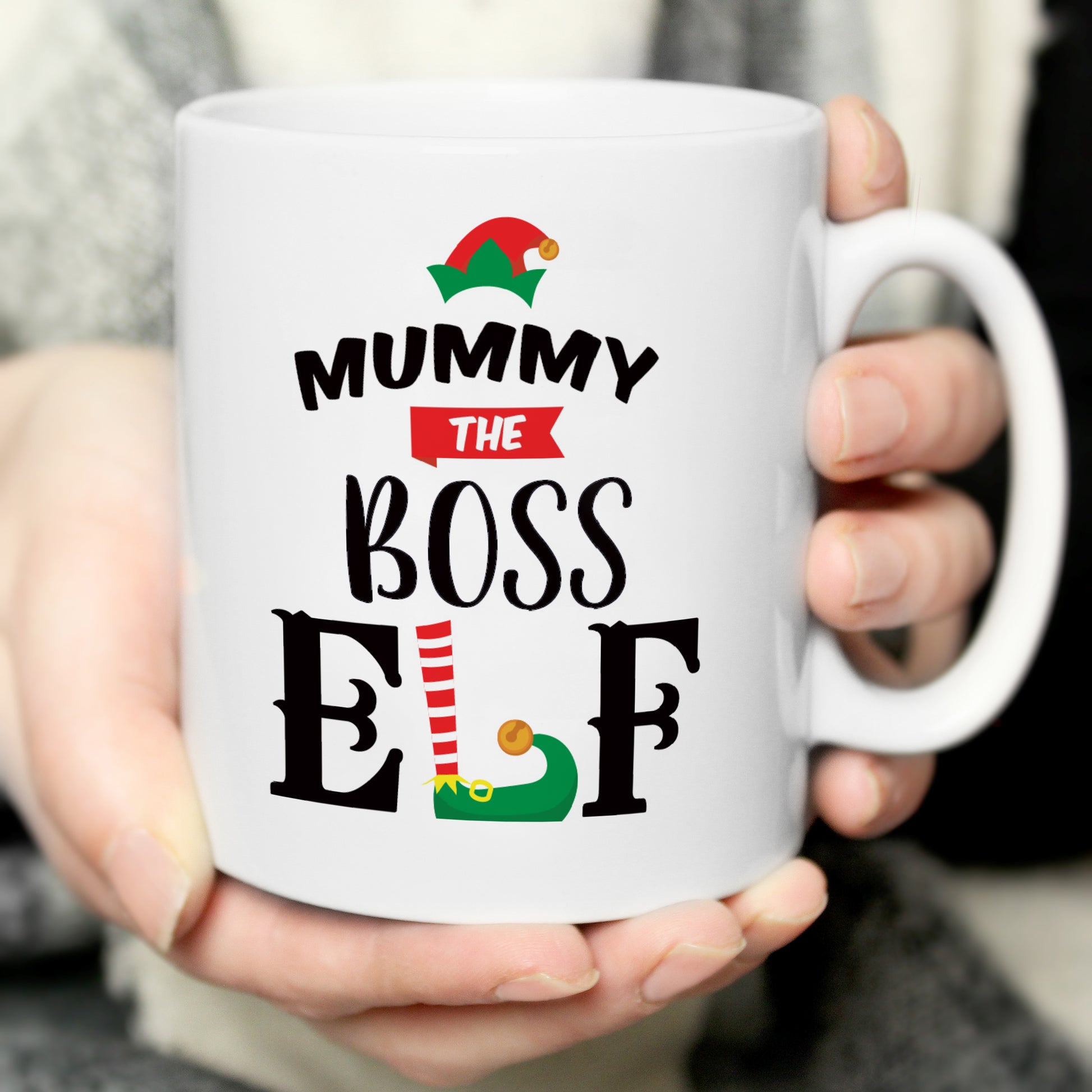 Personalised Elf Christmas Mug - image 2