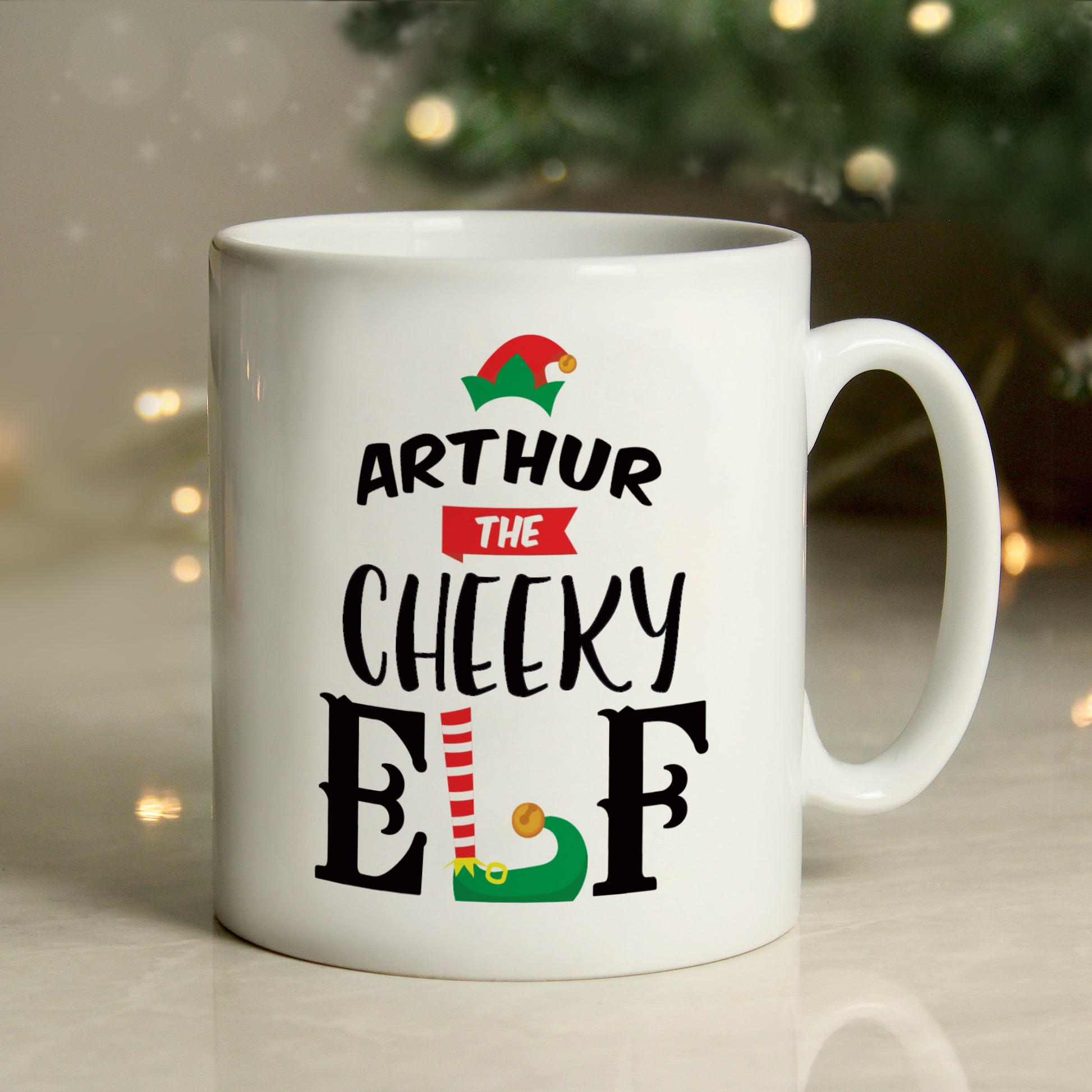 Personalised Elf Christmas Mug - image 4