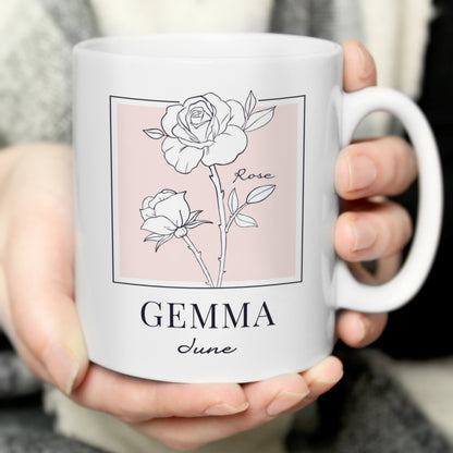 Personalised Birth Flower Mug - image 8