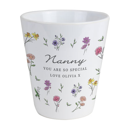 Personalised Wild Flowers Plant Pot - image 5