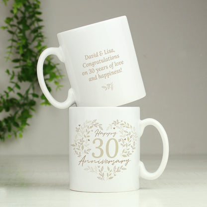 Personalised 30th Pearl Wedding Anniversary Mug - image 4